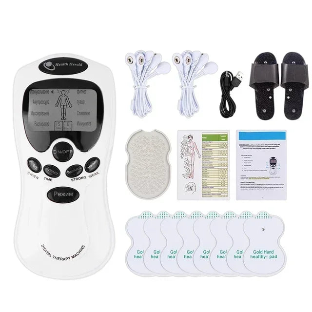 Masajeador Muscular TENS Eléctrico | Terapia Digital Pulso Estimulador | Cuidado Cuerpo Completo