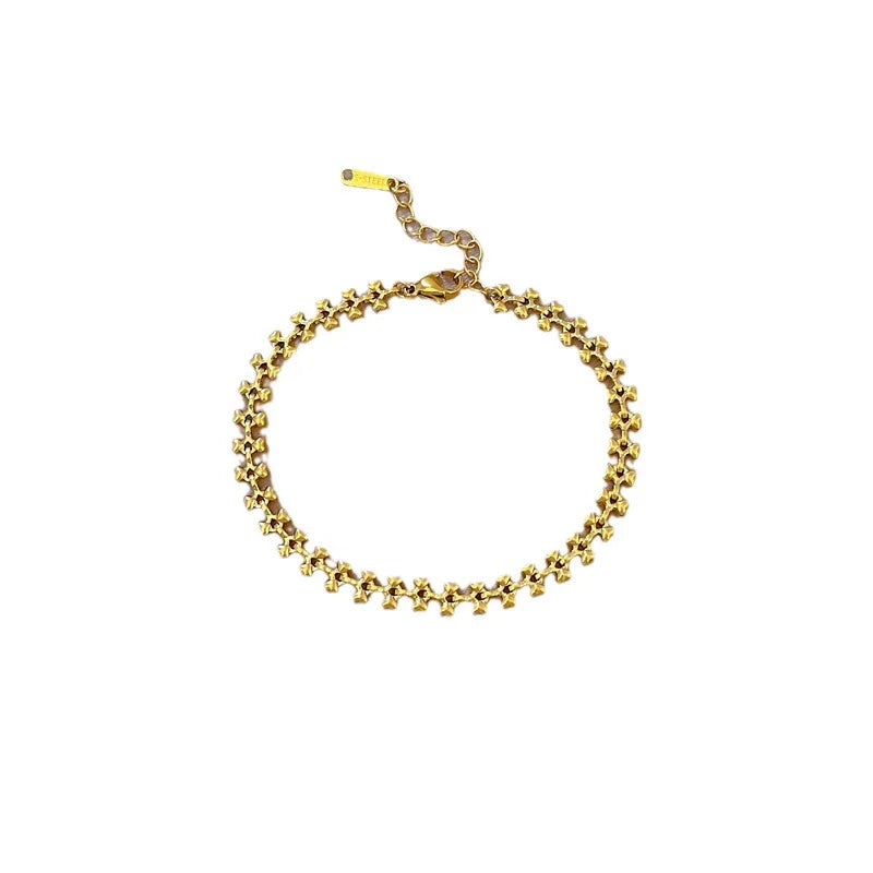 Pulsera de acero inoxidable para hombre y mujer, brazalete de moda, accesorios de joyería, regalos