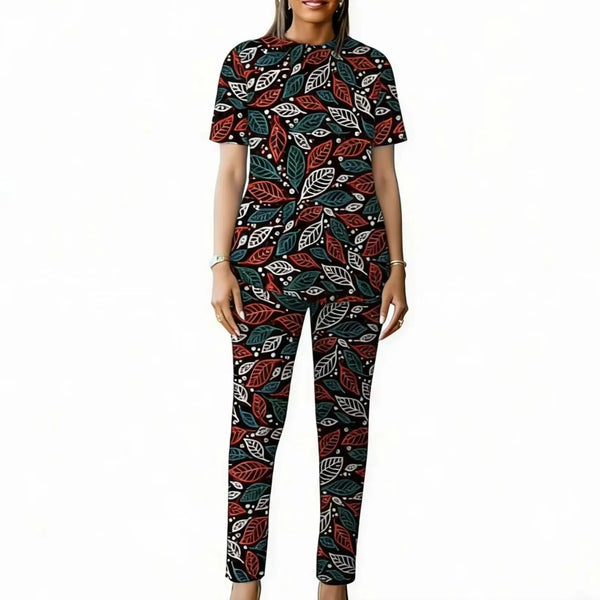 Conjunto Africano de Verano Blusa y Pantalón