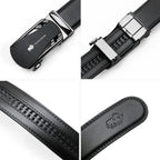 Luxury Brand Business Belt Men Top Quality Genuine Leather Waist Strap Black Male Simple Automatic Buckle Jeans Belts for Men