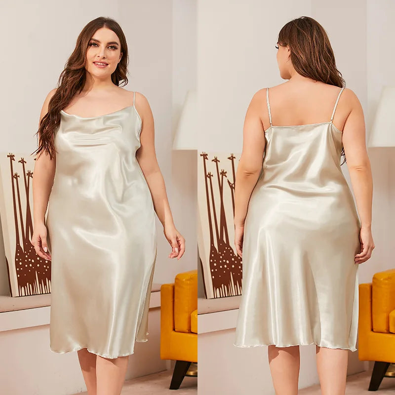 Camisón Manga Corta Cuello Redondo | Talla Grande