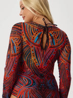 Rashguard de Playa Estampado | Protección UV | Mujer | Vacaciones