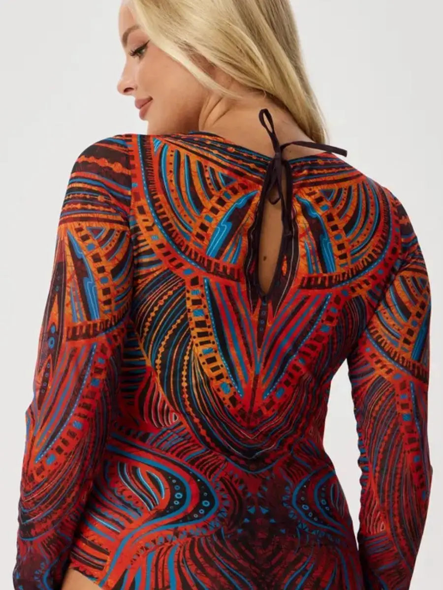 Rashguard de Playa Estampado | Protección UV | Mujer | Vacaciones