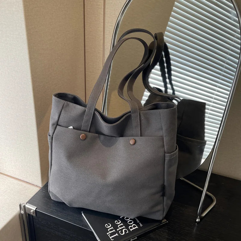 Bolso De Mano De Lona Mujer Gran Capacidad Viaje Y Trabajo
