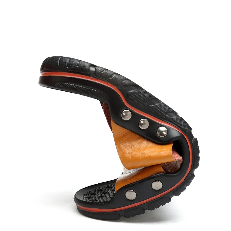 Zapatillas Para Hombre | Estilo Urbano | Verano | Material De Cuero Genuino | Ticotrendy