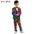 Traje Blazer Dashiki Chaleco Corbata Niño | Formal | Tallas XS-XXL | Tico Trendy