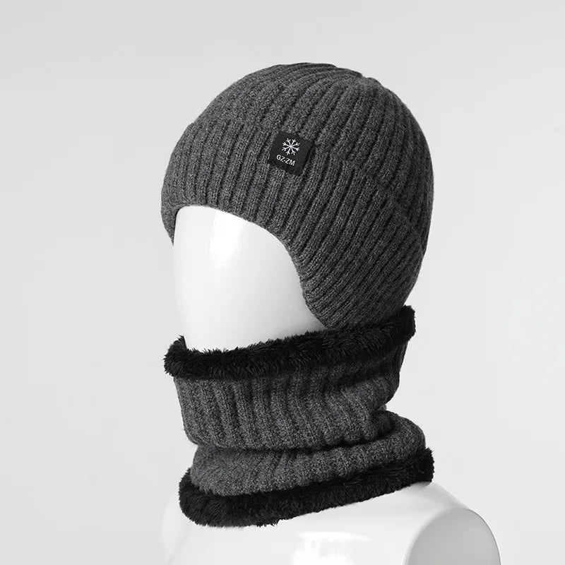 Conjunto de Gorro y Bufanda Térmicos para Hombre