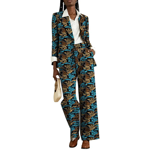 Traje Africano Blazer y Pantalón de Diseño Original