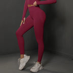 Pantalones Yoga Sin Costuras para Mujer | Secado Rápido y Cintura Alta | Fruncido en el Trasero | Tico Trendy