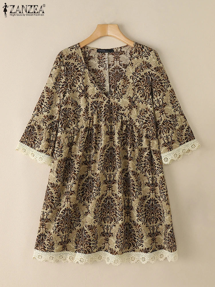 Vestido Bohemio Elegante | Estampado Floral