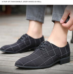 Zapatos Hombre Lona Formales Casuales Punta Puntiaguda Geométricos | Verano