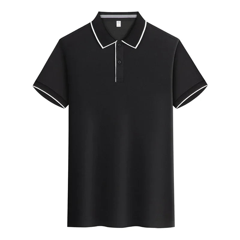 Polo Clásico Hombre ∣ Verano Manga Corta ∣ Color Sólido Básico