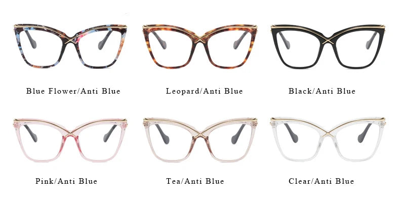 Gafas de Ojo de Gato Contra Luz Azul Elegancia de Tendencia Tico