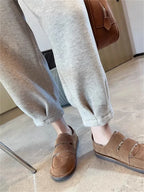 Pantalón Chándal Lana Cálida | Holgado Y2K | Cintura Alta | Moda Invierno |Ticotrendy