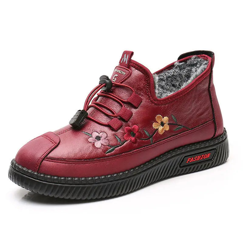 Zapatillas De Invierno Para Mamá | Mocasines Tipo Oxford Felpa Calidad