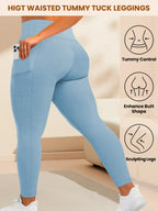 Leggings Yoga Talla Grande | Cintura Alta con Bolsillos | Levantamiento de Glúteos | Tico Trendy