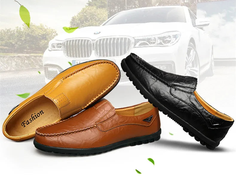Zapatos Piel Genuina Hombre ∣ Transpirables Conducción ∣ Talla 37-46