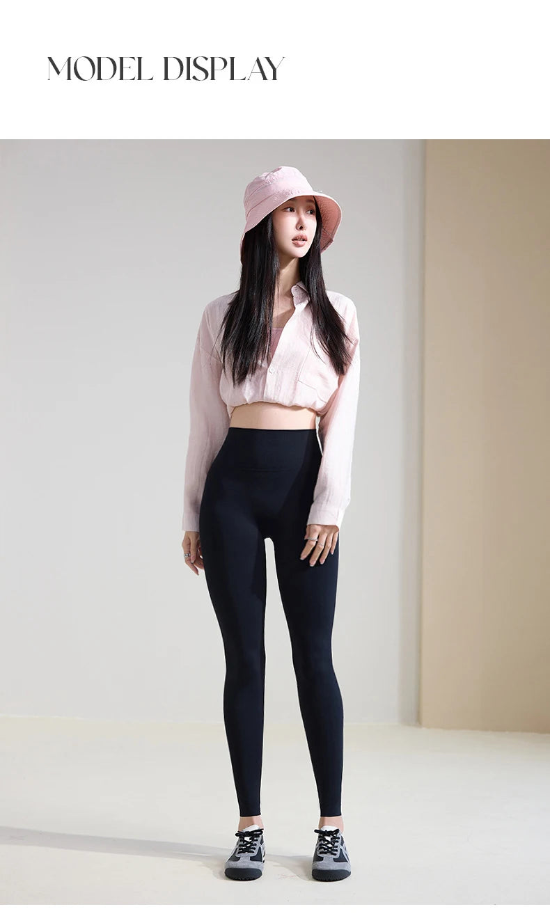 Leggings Piel Tiburón Sensación Desnuda | Sin Costuras Sexy Deportes | Mallas Ajustadas PV | Ticotrendy