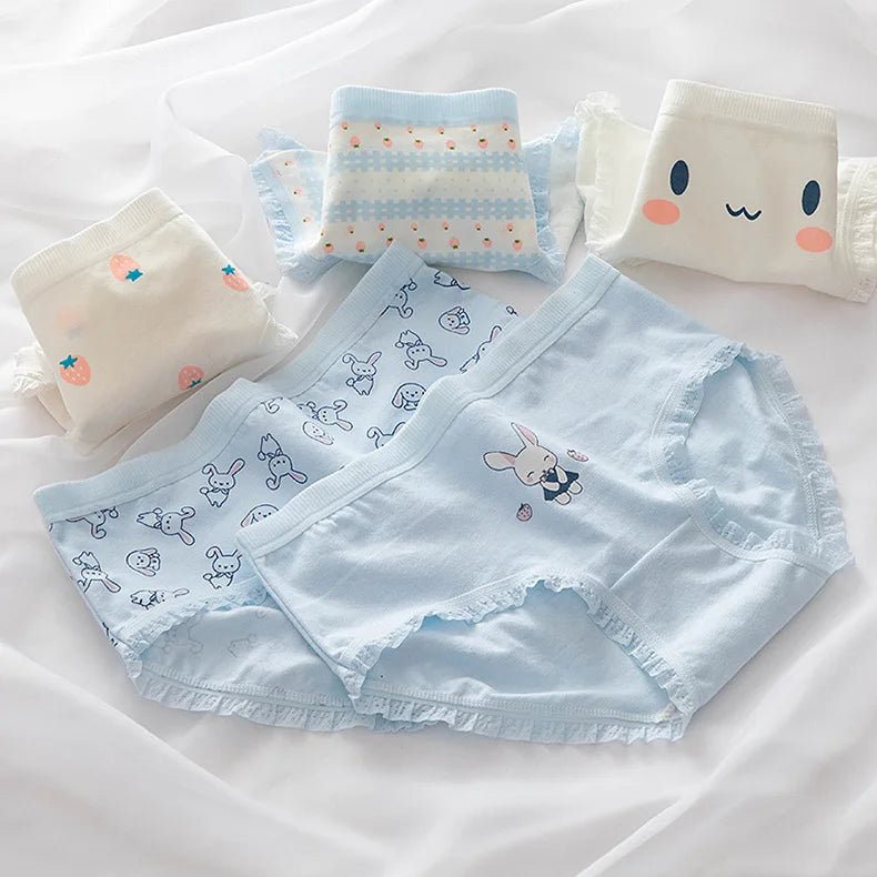 Bragas de Algodón Estampadas | Set de 5 Piezas