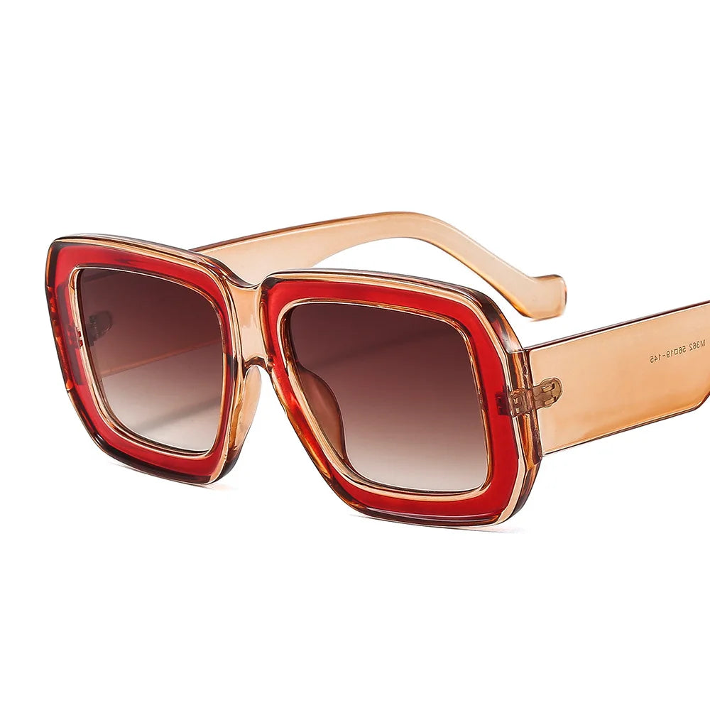 Gafas de Sol Cuadradas Grandes Retro Estilo Único Moderno