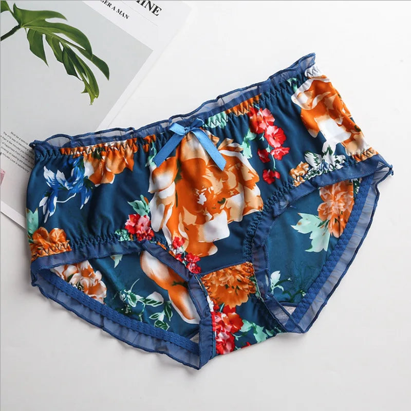 Bragas con Volantes y Lazo Floral | Talla Grande