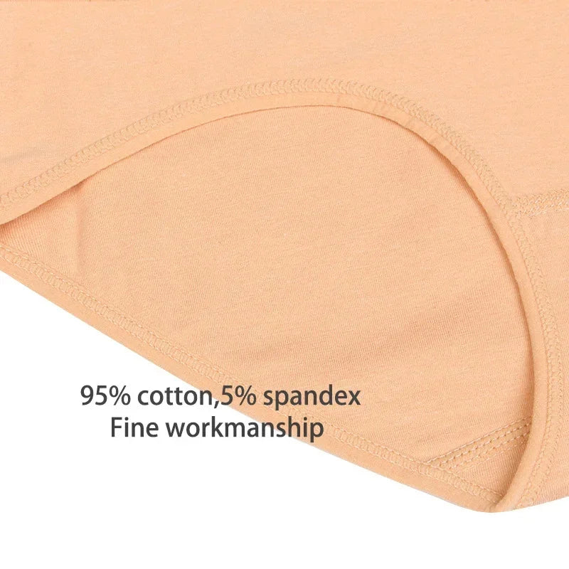 4 Paquete Bragas Cintura Alta | Algodón Moldeador Talla Grande | Tico Trendy