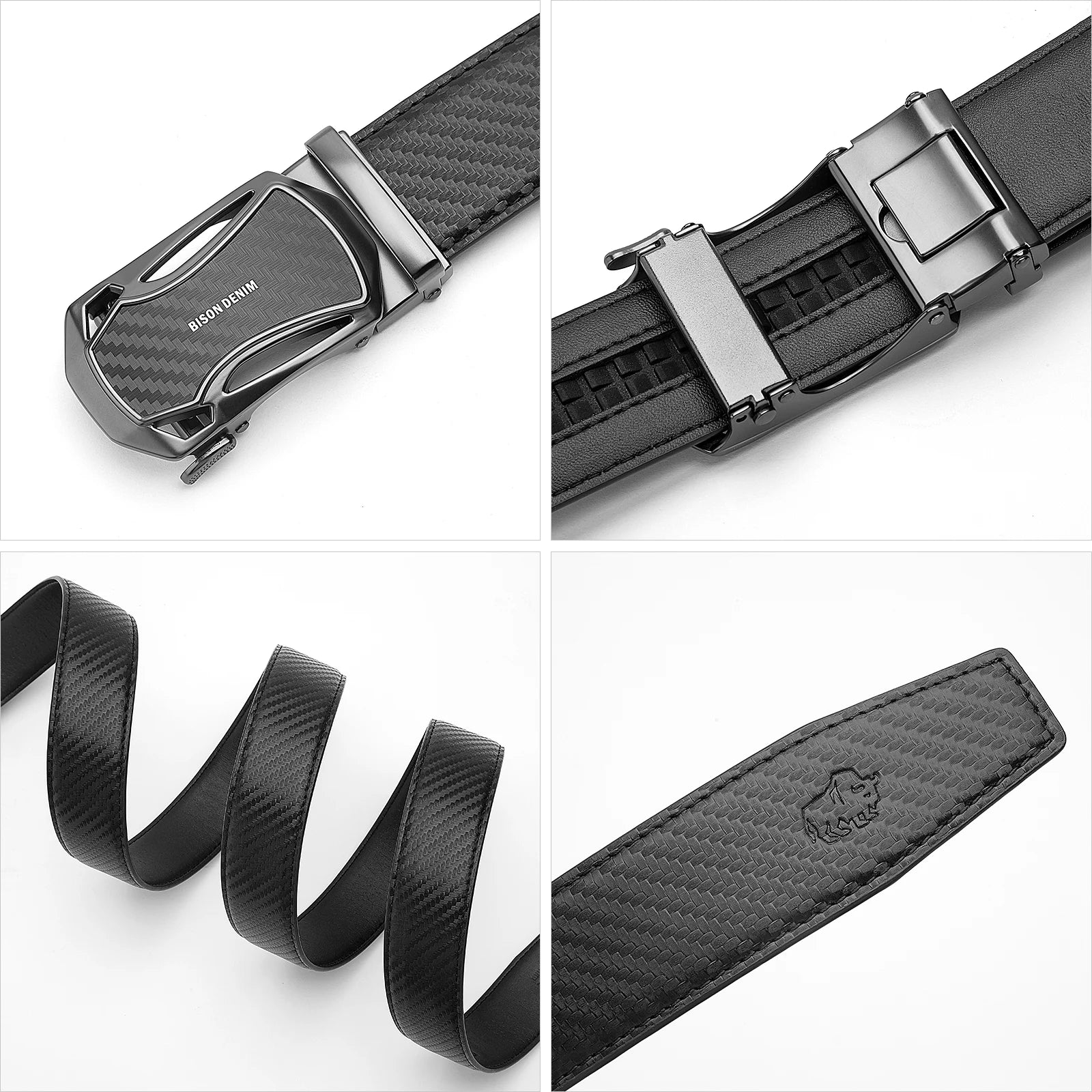 Cinturón Masculino | Hebilla Automática | Cuero | Negocios y Casual