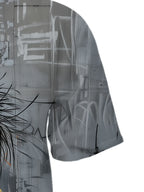 Camiseta Hombre Verano Jersey Estampado Abeja | Manga Corta Cuello Redondo Secado Rápido