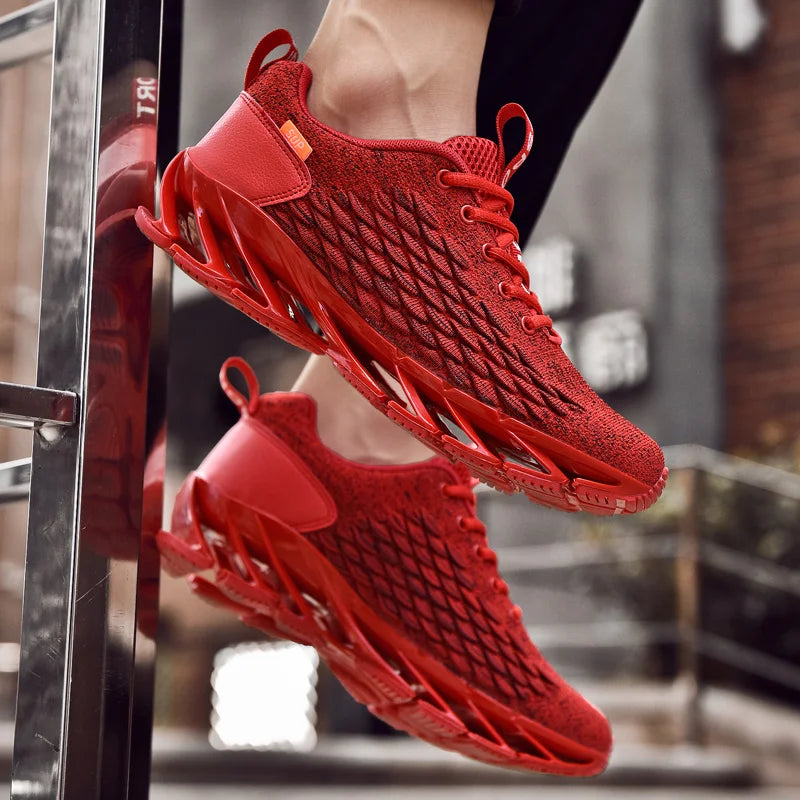 Mocasines Deportivos para Hombre 2025 | Diseño de Marca en Color Rojo | Ticotrendy