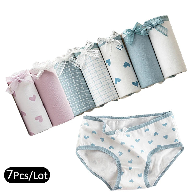 Bragas de Algodón Estampadas | Set de 7 Piezas