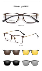 VKYEE, nuevas gafas de sol polarizadas con Clip magnético para hombres y mujeres, gafas de lectura ópticas, se pueden personalizar con prescripción F93006