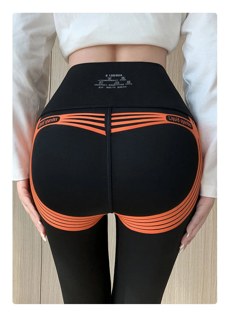 Mallas Piel Tiburón Estampado | Lana Cálida Levantador Glúteos | Sin Costuras Cintura Alta OI | Ticotrendy