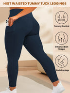 Leggings Yoga Talla Grande | Cintura Alta con Bolsillos | Levantamiento de Glúteos | Tico Trendy