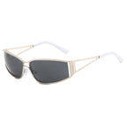 Gafas Sol Y2K Ahuecadas Envolventes Gradiente | Estilo Punk Steampunk Viajar