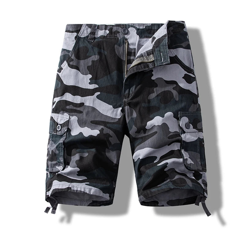 Pantalones Cortos Cargo para Hombre | Algodón Puro y Talla Grande | Senderismo y Deporte | Ticotrendy