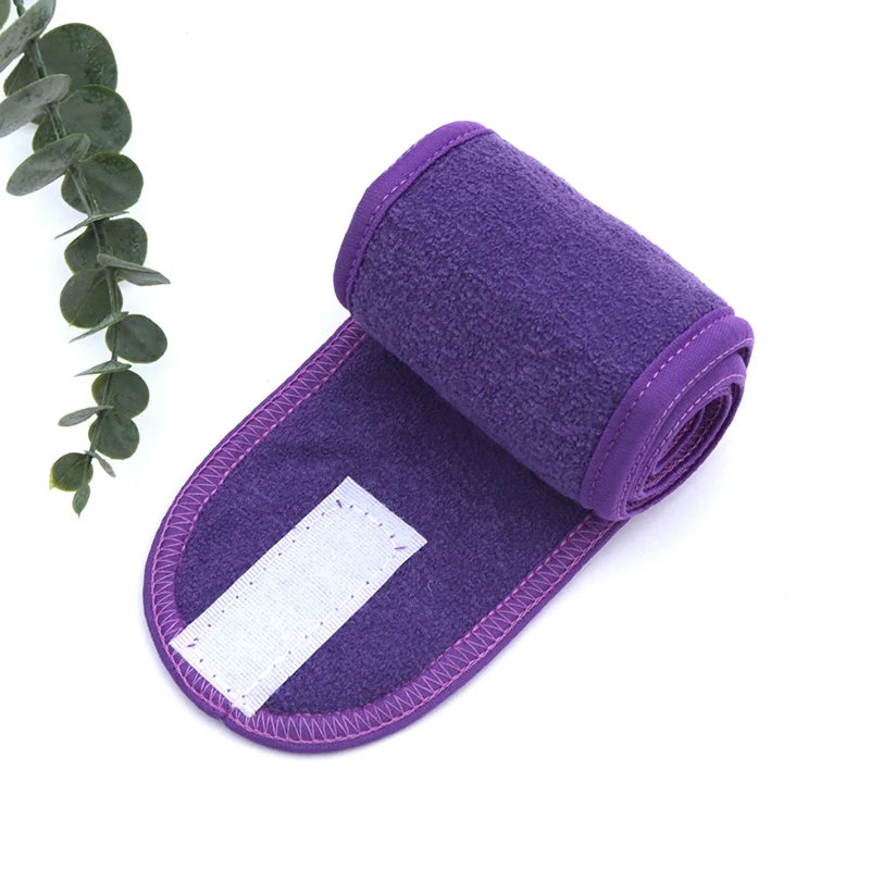 Banda para la cabeza para mujer, diadema ajustable para SPA, Yoga Facial, maquillaje para baño, banda para el cabello para lavado de cara, toalla suave, accesorios de maquillaje para el cabello