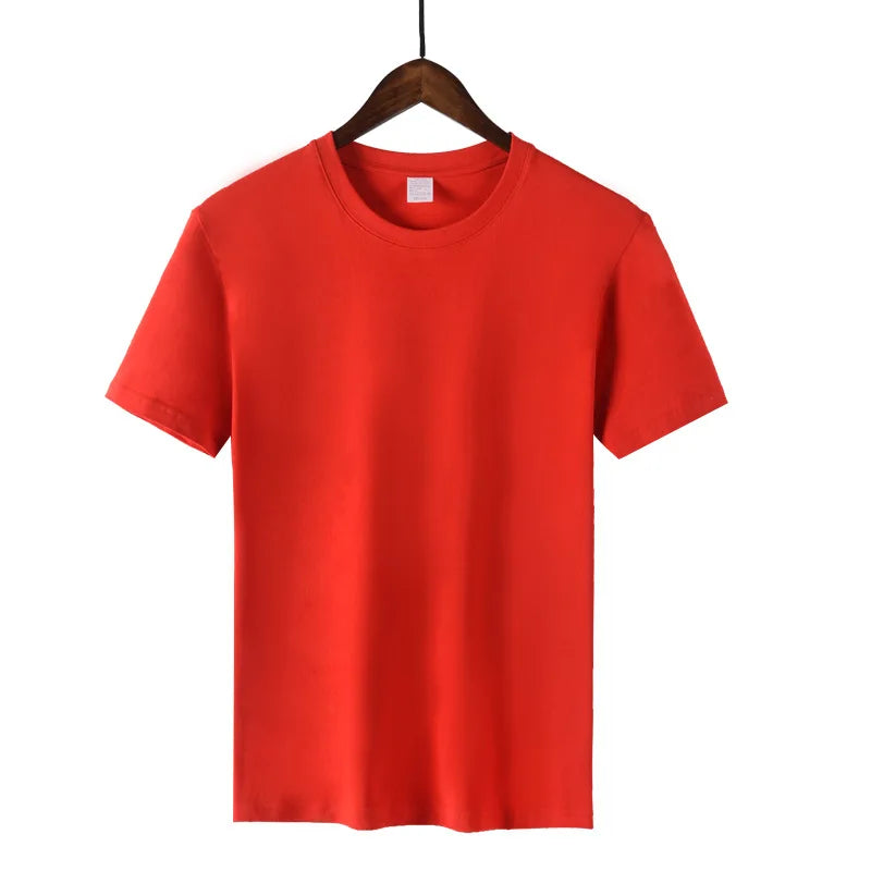 Camiseta Básica de Algodón Unisex | Media Manga | Colores Sólidos | Corte Casual