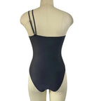 Traje De Baño Asimétrico Estilo Playa Para Mujeres Jóvenes Patchwork Casual