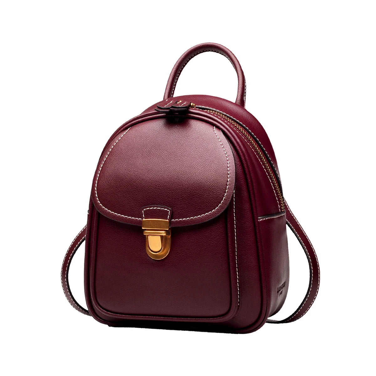 LAORENTOU-mochila de cuero dividido para mujer, bolso de mano para chica, de gran capacidad, para ir al trabajo, ocio, viaje, 2025
