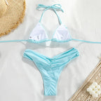 Bikini Dividido con Cuerda de Corbata - Estilo de Tres Puntos