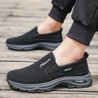 Mocasines Lona Hombre 2025 ∣ Sin Cordones ∣ Suela Gruesa Ligera
