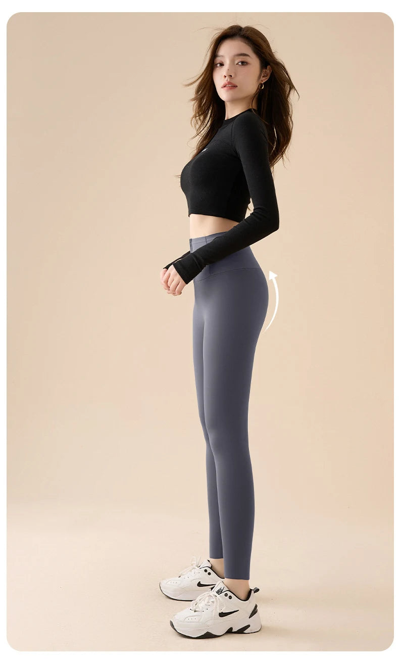Leggings Piel Tiburón Polar Grueso | Moldeador Cremallera Cálida | Cintura Shaping OI | Ticotrendy