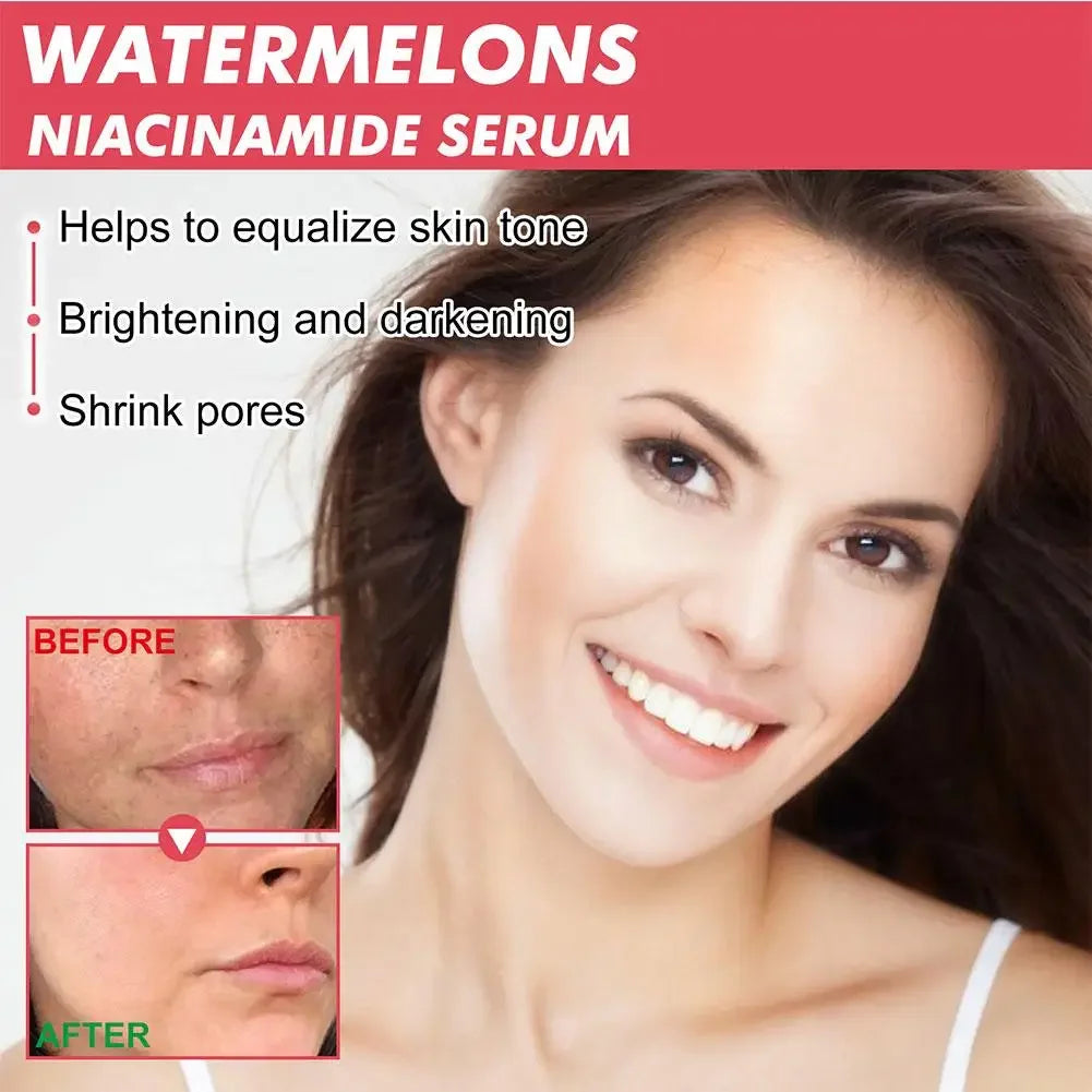 60ml sandía brillo niacinamida gotas de rocío suero imprimación resaltador suero ligero hidratante suero de Maquillaje facial 2025