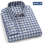 Camisa Clásica Algodón Hombre | Manga Larga | Botones | Casual y Oficina | Ticotrendy