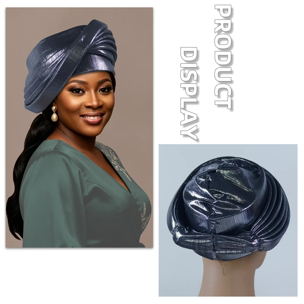 Turbante Africano Multicapa, Gele Nigeriano para Mujer