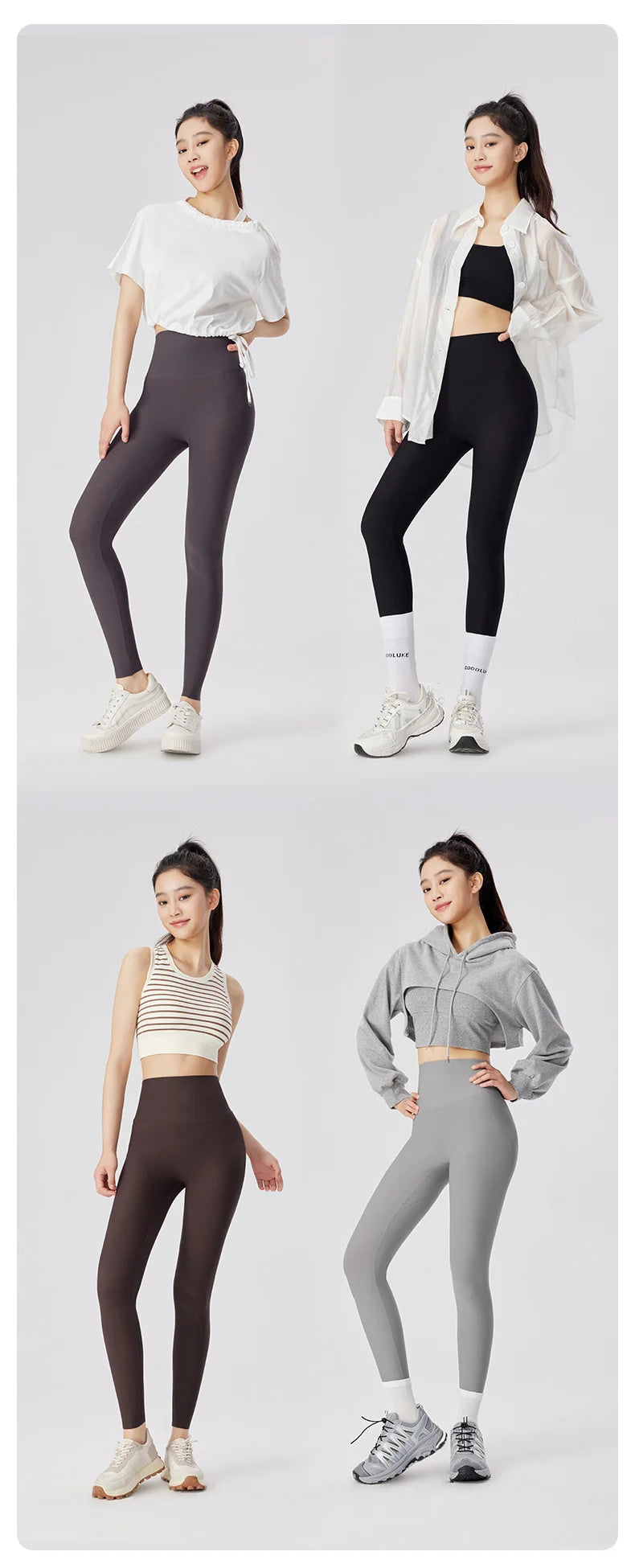 Leggings Piel Tiburón Shaping | Realce Glúteos Sin Costuras | Cintura Alta Sexy Fitness PV | Ticotrendy