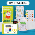 Libro de Rastreo Mágico | Control y Práctica Reutilizable | Método Montessori | Ticotrendy