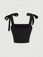 Top corto ajustado con tirantes anchos fruncidos y hombros descubiertos para mujer, ropa de verano 2024 Y2K, camisola rosa sin espalda, ropa de calle