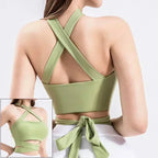 Top Sujetador Deportivo para Mujer | Cremallera Frontal y Realce | Top de Yoga y Fitness