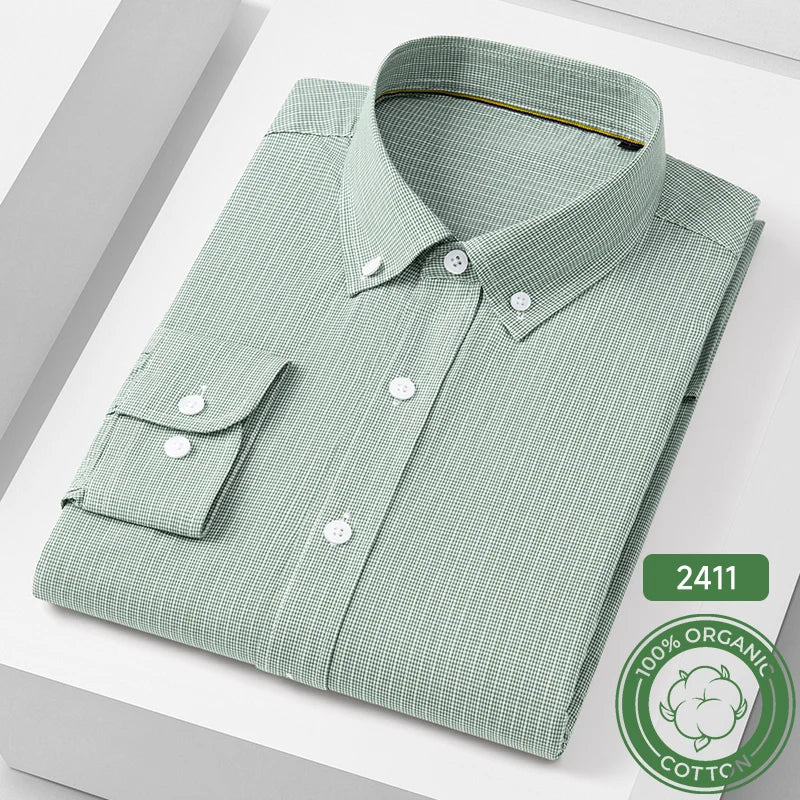 Camisa Rosa Pata de Gallo | 100% Algodón | Ajuste Formal | Top Clásico Hombre  | Ticotrendy